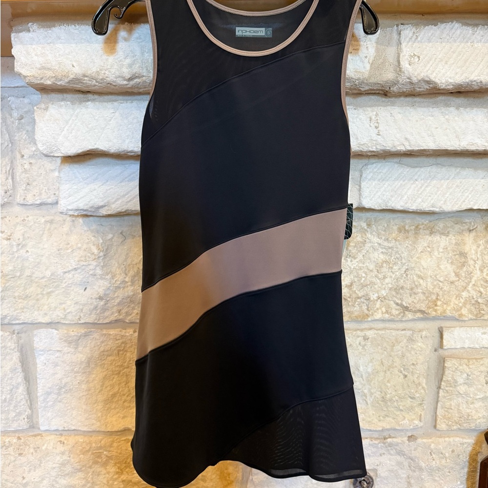 Inphorm Black and Tan Tennis/Pickleball Dress (NWT)
